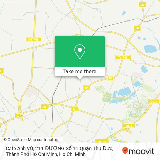 Cafe Anh Vũ, 211 ĐƯỜNG Số 11 Quận Thủ Đức, Thành Phố Hồ Chí Minh map