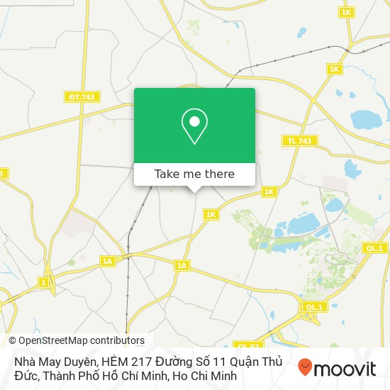 Nhà May Duyên, HẺM 217 Đường Số 11 Quận Thủ Đức, Thành Phố Hồ Chí Minh map