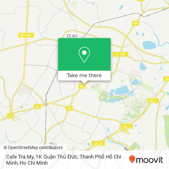 Cafe Trà My, 1K Quận Thủ Đức, Thành Phố Hồ Chí Minh map