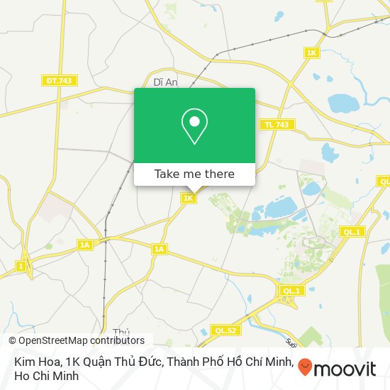 Kim Hoa, 1K Quận Thủ Đức, Thành Phố Hồ Chí Minh map