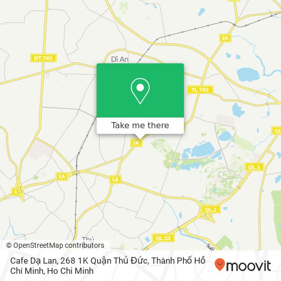 Cafe Dạ Lan, 268 1K Quận Thủ Đức, Thành Phố Hồ Chí Minh map