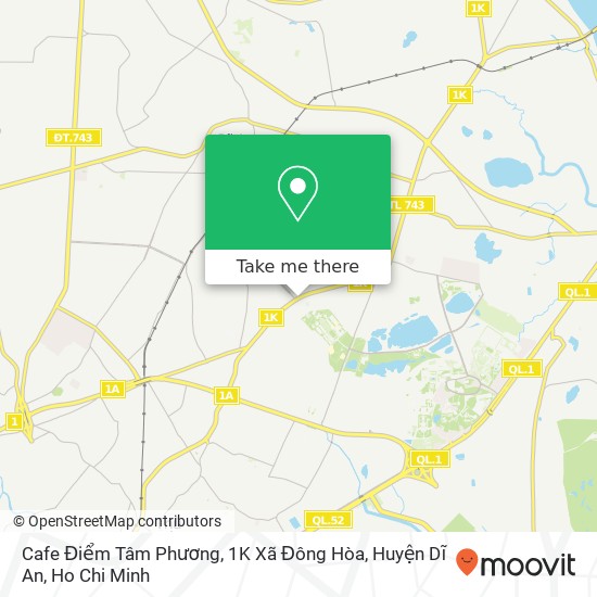 Cafe Điểm Tâm Phương, 1K Xã Đông Hòa, Huyện Dĩ An map
