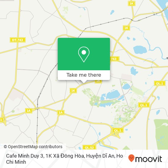 Cafe Minh Duy 3, 1K Xã Đông Hòa, Huyện Dĩ An map