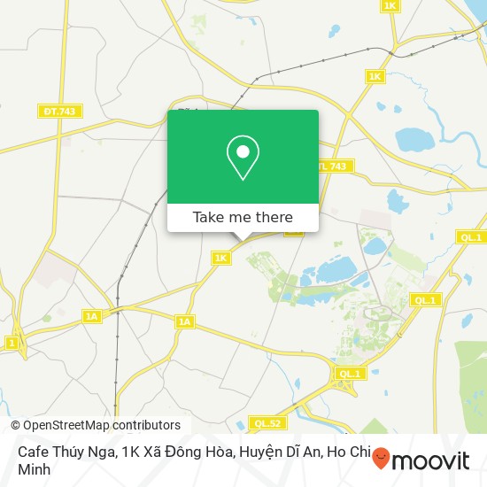 Cafe Thúy Nga, 1K Xã Đông Hòa, Huyện Dĩ An map
