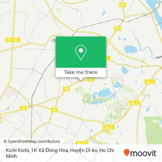 Kichi Kichi, 1K Xã Đông Hòa, Huyện Dĩ An map