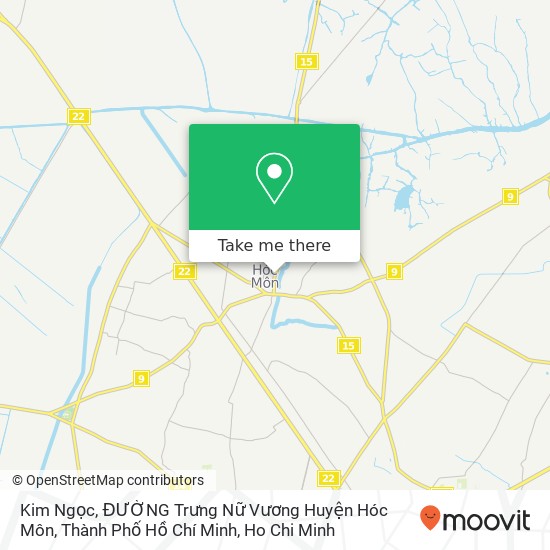 Kim Ngọc, ĐƯỜNG Trưng Nữ Vương Huyện Hóc Môn, Thành Phố Hồ Chí Minh map