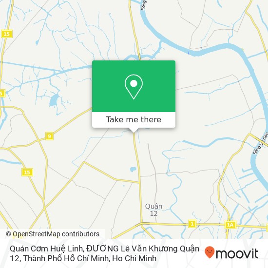 Quán Cơm Huệ Linh, ĐƯỜNG Lê Văn Khương Quận 12, Thành Phố Hồ Chí Minh map