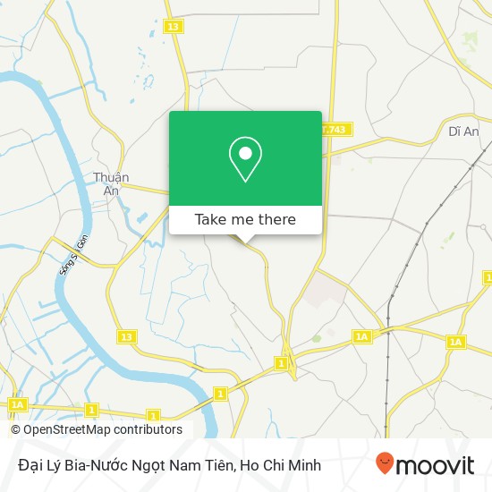 Đại Lý Bia-Nước Ngọt Nam Tiên map