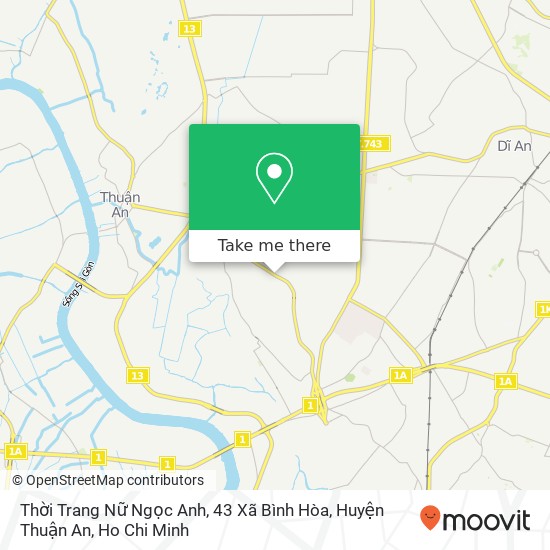 Thời Trang Nữ Ngọc Anh, 43 Xã Bình Hòa, Huyện Thuận An map