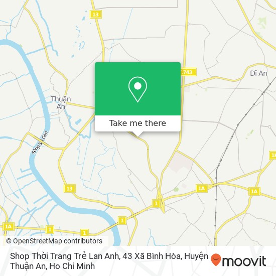 Shop Thời Trang Trẻ Lan Anh, 43 Xã Bình Hòa, Huyện Thuận An map