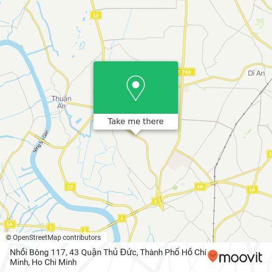 Nhồi Bông 117, 43 Quận Thủ Đức, Thành Phố Hồ Chí Minh map