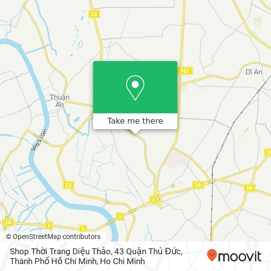 Shop Thời Trang Diệu Thảo, 43 Quận Thủ Đức, Thành Phố Hồ Chí Minh map