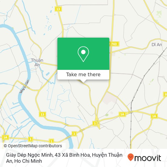 Giày Dép Ngọc Minh, 43 Xã Bình Hòa, Huyện Thuận An map