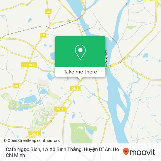 Cafe Ngọc Bích, 1A Xã Bình Thắng, Huyện Dĩ An map