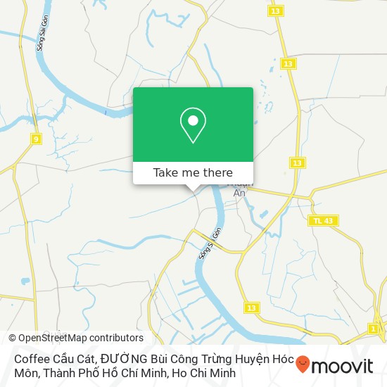 Coffee Cầu Cát, ĐƯỜNG Bùi Công Trừng Huyện Hóc Môn, Thành Phố Hồ Chí Minh map