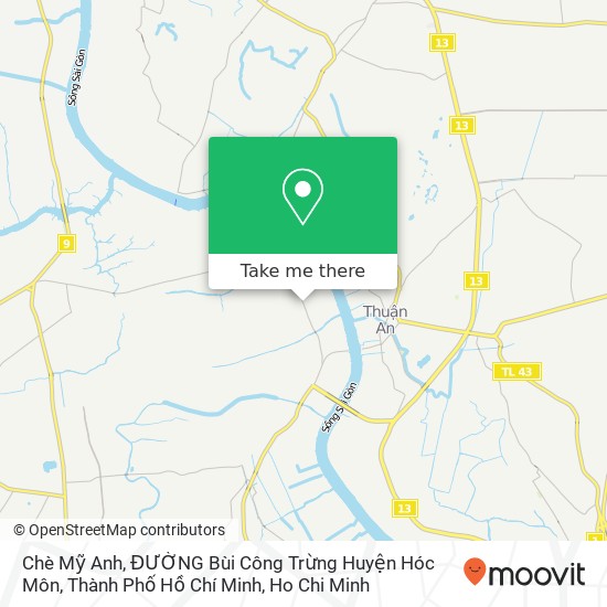 Chè Mỹ Anh, ĐƯỜNG Bùi Công Trừng Huyện Hóc Môn, Thành Phố Hồ Chí Minh map