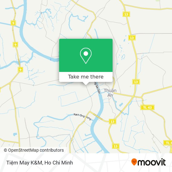 Tiệm May K&M map