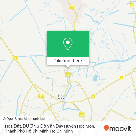 Hoa Đất, ĐƯỜNG Đỗ Văn Đây Huyện Hóc Môn, Thành Phố Hồ Chí Minh map