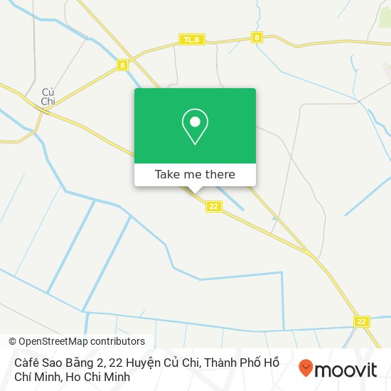 Càfê Sao Băng 2, 22 Huyện Củ Chi, Thành Phố Hồ Chí Minh map