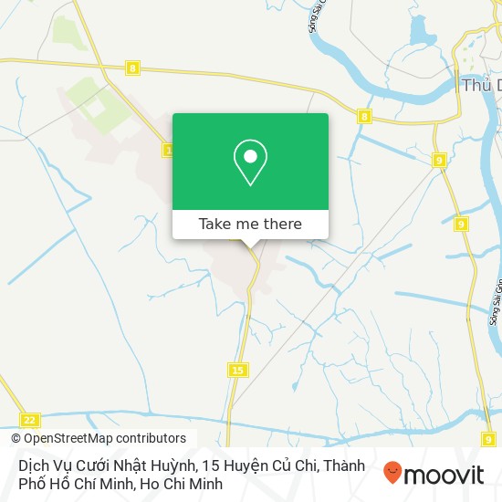Dịch Vụ Cưới Nhật Huỳnh, 15 Huyện Củ Chi, Thành Phố Hồ Chí Minh map
