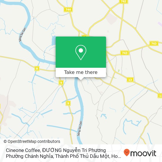 Cineone Coffee, ĐƯỜNG Nguyễn Tri Phương Phường Chánh Nghĩa, Thành Phố Thủ Dầu Một map