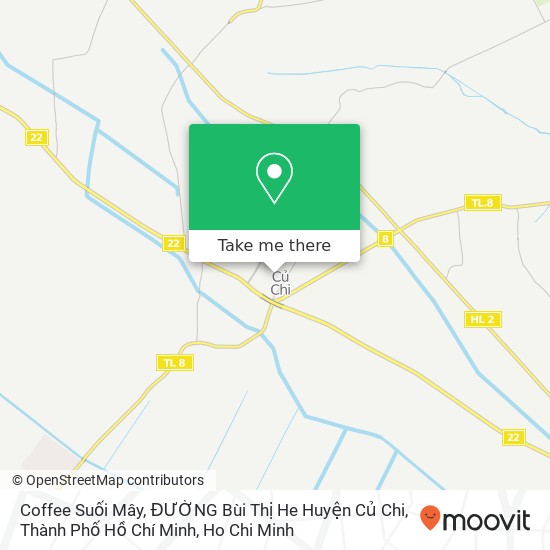 Coffee Suối Mây, ĐƯỜNG Bùi Thị He Huyện Củ Chi, Thành Phố Hồ Chí Minh map