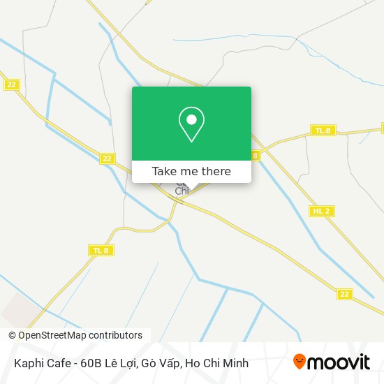 Kaphi Cafe - 60B Lê Lợi, Gò Vấp map