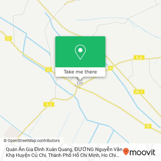 Quán Ăn Gia Đình Xuân Quang, ĐƯỜNG Nguyễn Văn Khạ Huyện Củ Chi, Thành Phố Hồ Chí Minh map