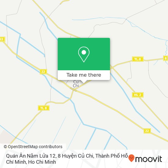 Quán Ăn Năm Lửa 12, 8 Huyện Củ Chi, Thành Phố Hồ Chí Minh map