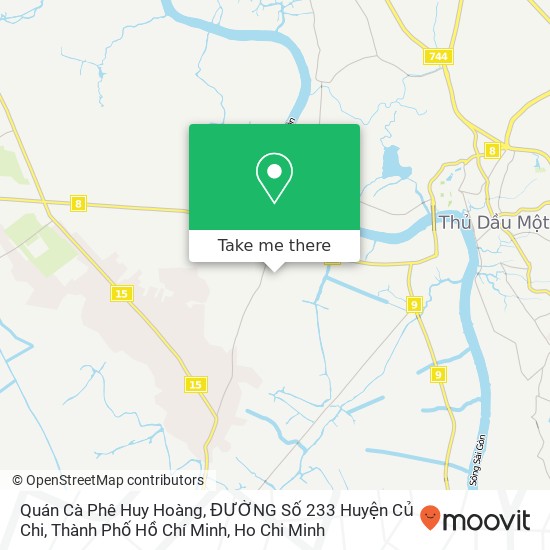 Quán Cà Phê Huy Hoàng, ĐƯỜNG Số 233 Huyện Củ Chi, Thành Phố Hồ Chí Minh map