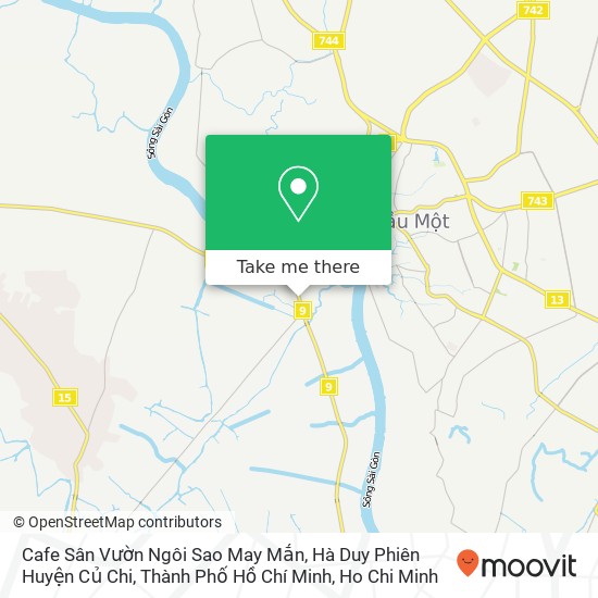 Cafe Sân Vườn Ngôi Sao May Mắn, Hà Duy Phiên Huyện Củ Chi, Thành Phố Hồ Chí Minh map