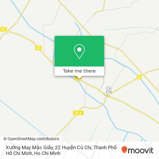 Xưởng May Mặc Giầy, 22 Huyện Củ Chi, Thành Phố Hồ Chí Minh map