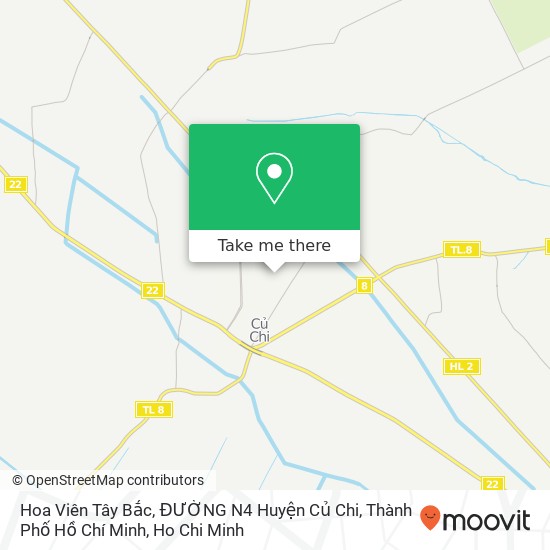 Hoa Viên Tây Bắc, ĐƯỜNG N4 Huyện Củ Chi, Thành Phố Hồ Chí Minh map