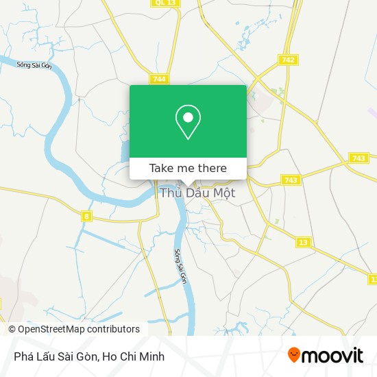 Phá Lấu Sài Gòn map