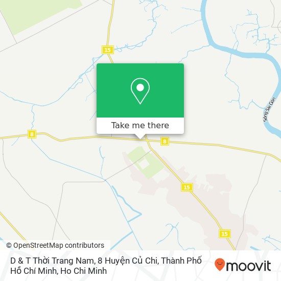 D & T Thời Trang Nam, 8 Huyện Củ Chi, Thành Phố Hồ Chí Minh map