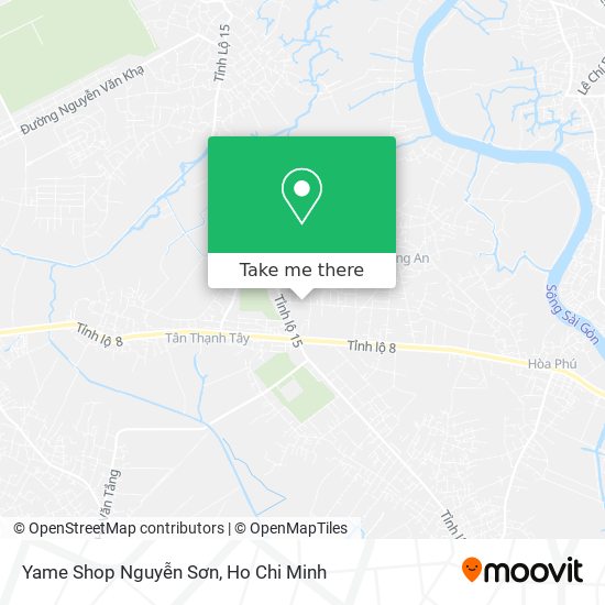 Yame Shop Nguyễn Sơn map