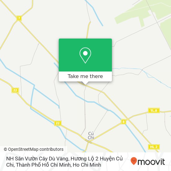 NH Sân Vườn Cây Dù Vàng, Hương Lộ 2 Huyện Củ Chi, Thành Phố Hồ Chí Minh map