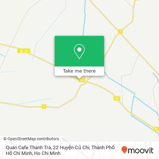 Quán Cafe Thanh Trà, 22 Huyện Củ Chi, Thành Phố Hồ Chí Minh map