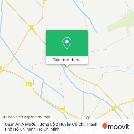 Quán Ăn A Mười, Hương Lộ 2 Huyện Củ Chi, Thành Phố Hồ Chí Minh map