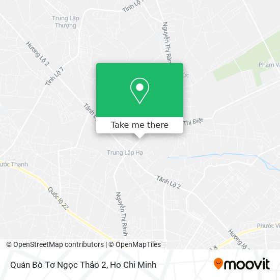 Quán Bò Tơ Ngọc Thảo 2 map