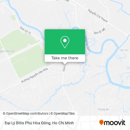 Đại Lý Bitis Phú Hòa Đông map