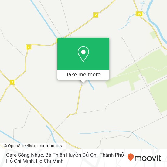 Cafe Sóng Nhạc, Bà Thiên Huyện Củ Chi, Thành Phố Hồ Chí Minh map