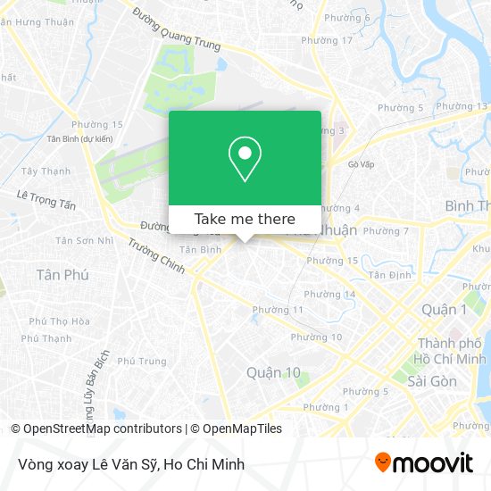Vòng xoay Lê Văn Sỹ map