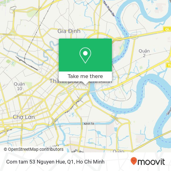 Com tam 53 Nguyen Hue, Q1 map
