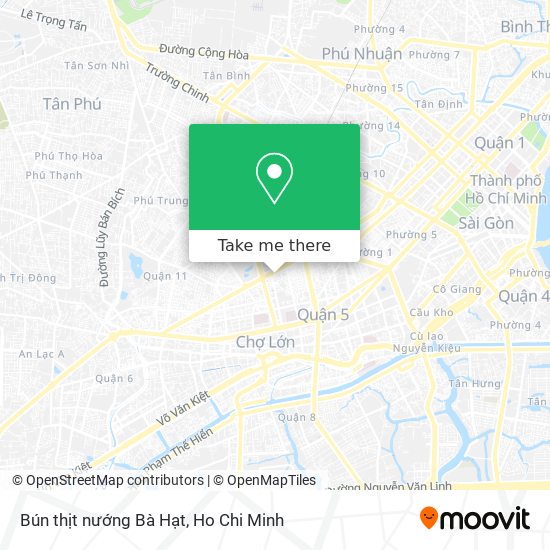 Bún thịt nướng Bà Hạt map