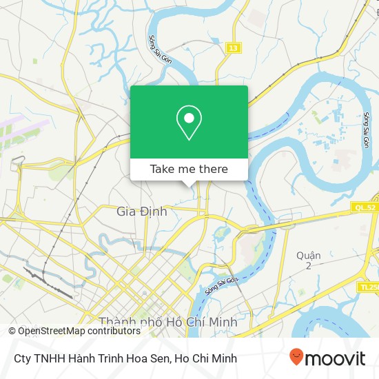 Cty TNHH Hành Trình Hoa Sen map