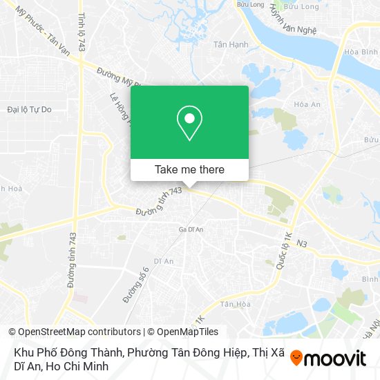 Khu Phố Đông Thành, Phường Tân Đông Hiệp, Thị Xã Dĩ An map