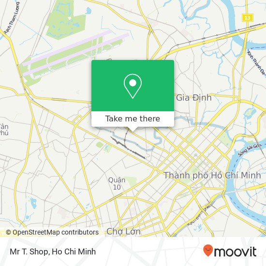 Mr T. Shop map