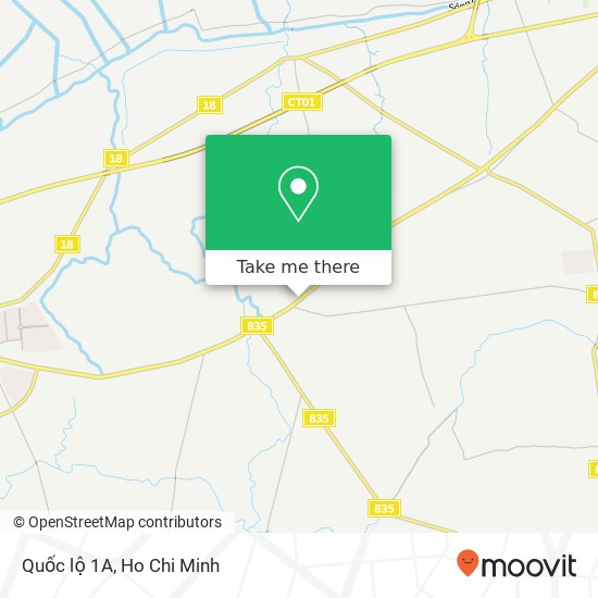 Quốc lộ 1A map