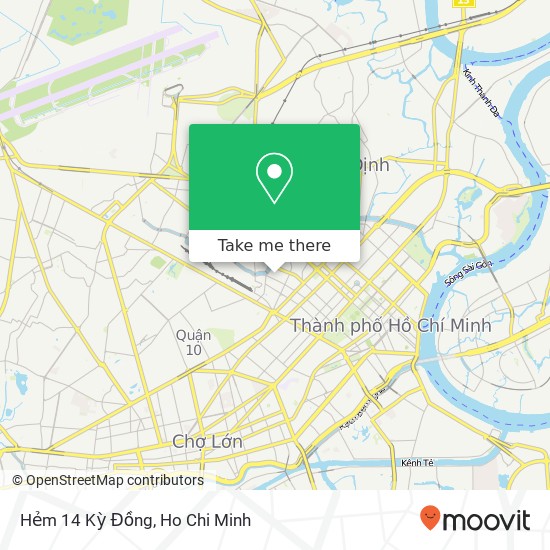 Hẻm 14 Kỳ Đồng map